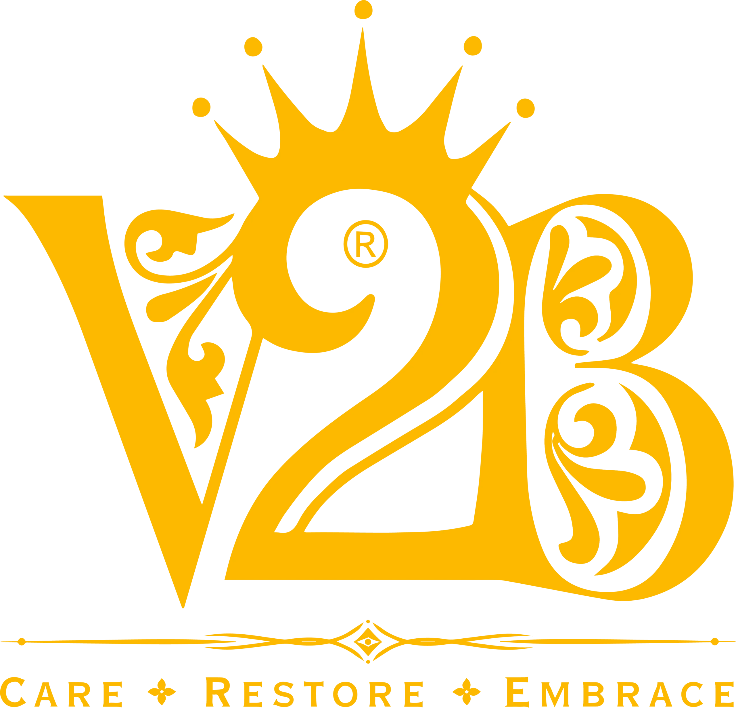 V2B Logo Gold